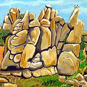 Rocce del Montiferru con teschio